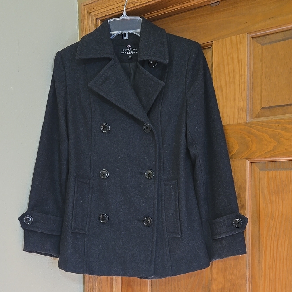 Gallery Collection Women's Dark Gray Peacoat